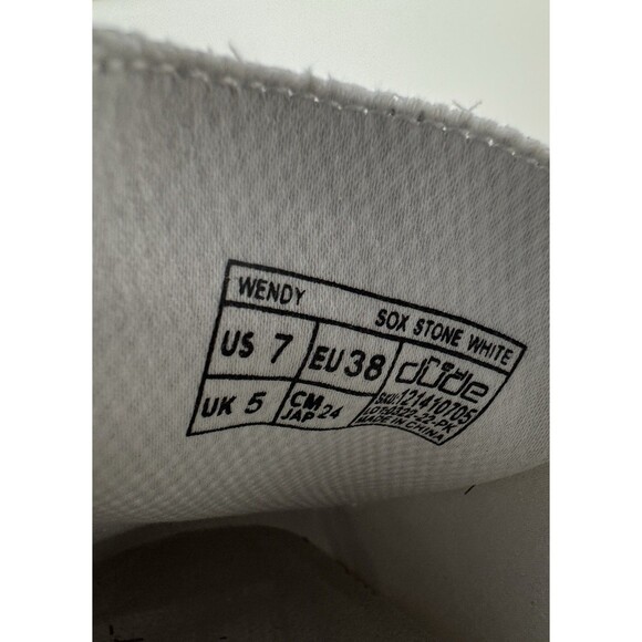 Hey Dude Wendy Sox Women's Casual Shoes, Stone White, Women's Size 7 - Picture 7 of 7